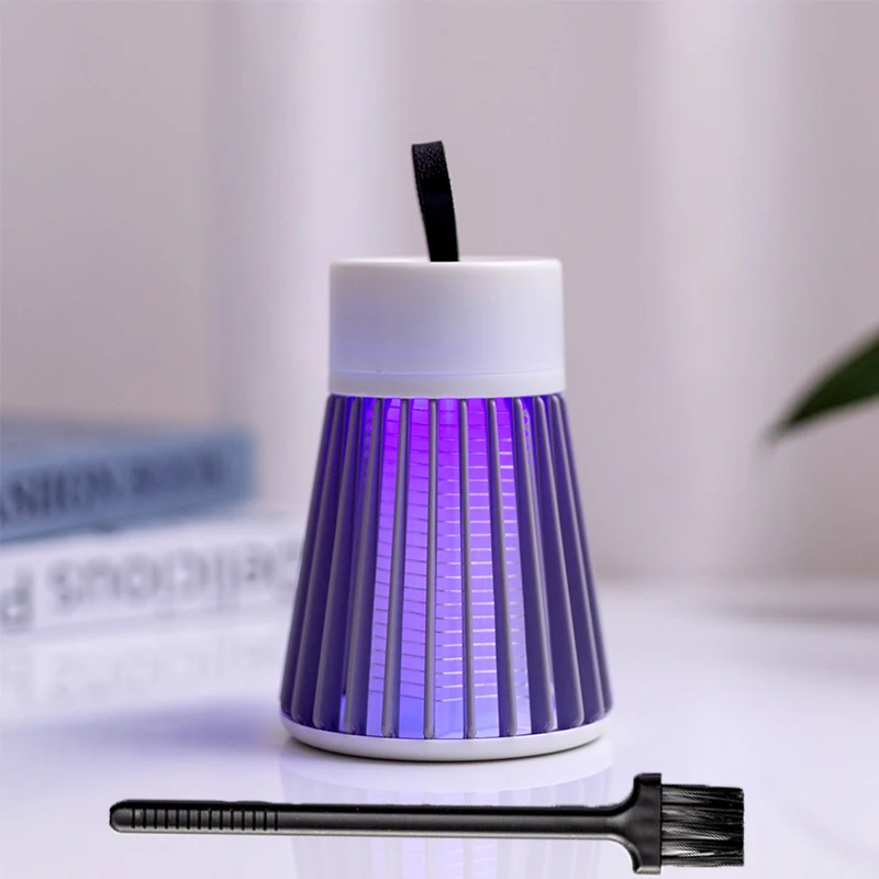 Rechargeable Electric Shock Mosquito Killing Lamp USB Portable Mute Mosquito Ultraviolet Lamp Household Insect Trap Effective