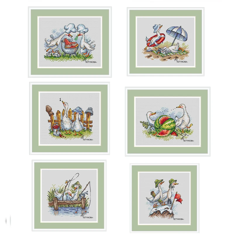 7828 Cross Stitch Set Chinese Cross-stitch Kit Embroidery Needlework Craft Packages Cotton Fabric Floss New Designs Embroidery