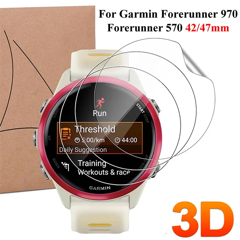 Soft Hydrogel Film For Garmin Forerunner 970 570 47mm 42mm T