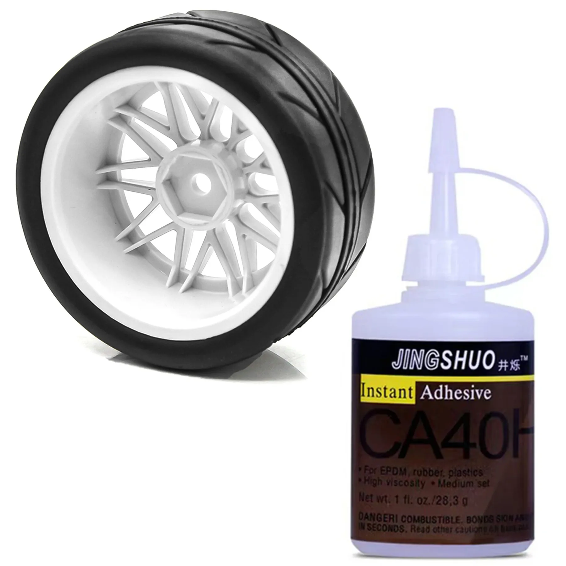 RC Car Tire Glue 28g Instant Adhesive for Toys Racing Off-Road Bigfoot Buggy Crawler Tires Universal Strong Bonding Glue Tools