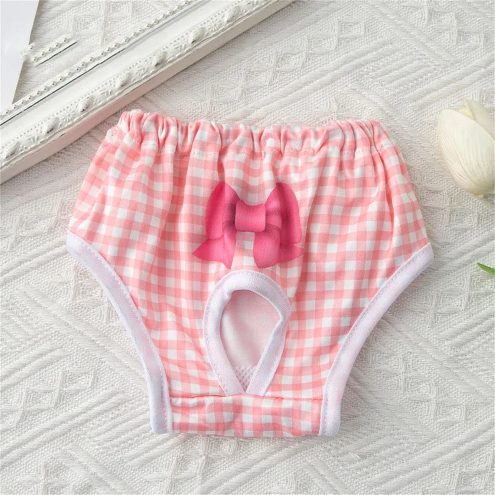 Dog Physiological Pants Pet Supplies Dog Menstrual Pants Pet Princess Panties Pet Diaper Dog Breathable Bow Dog Clothes