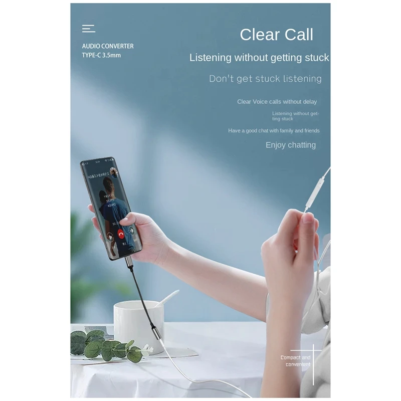 Typec Naar Hoofdtelefoon Adapter Voor Android Telefoon Luisteren Type-C Naar 3.5Mm Audio Adapter Interface Kabel