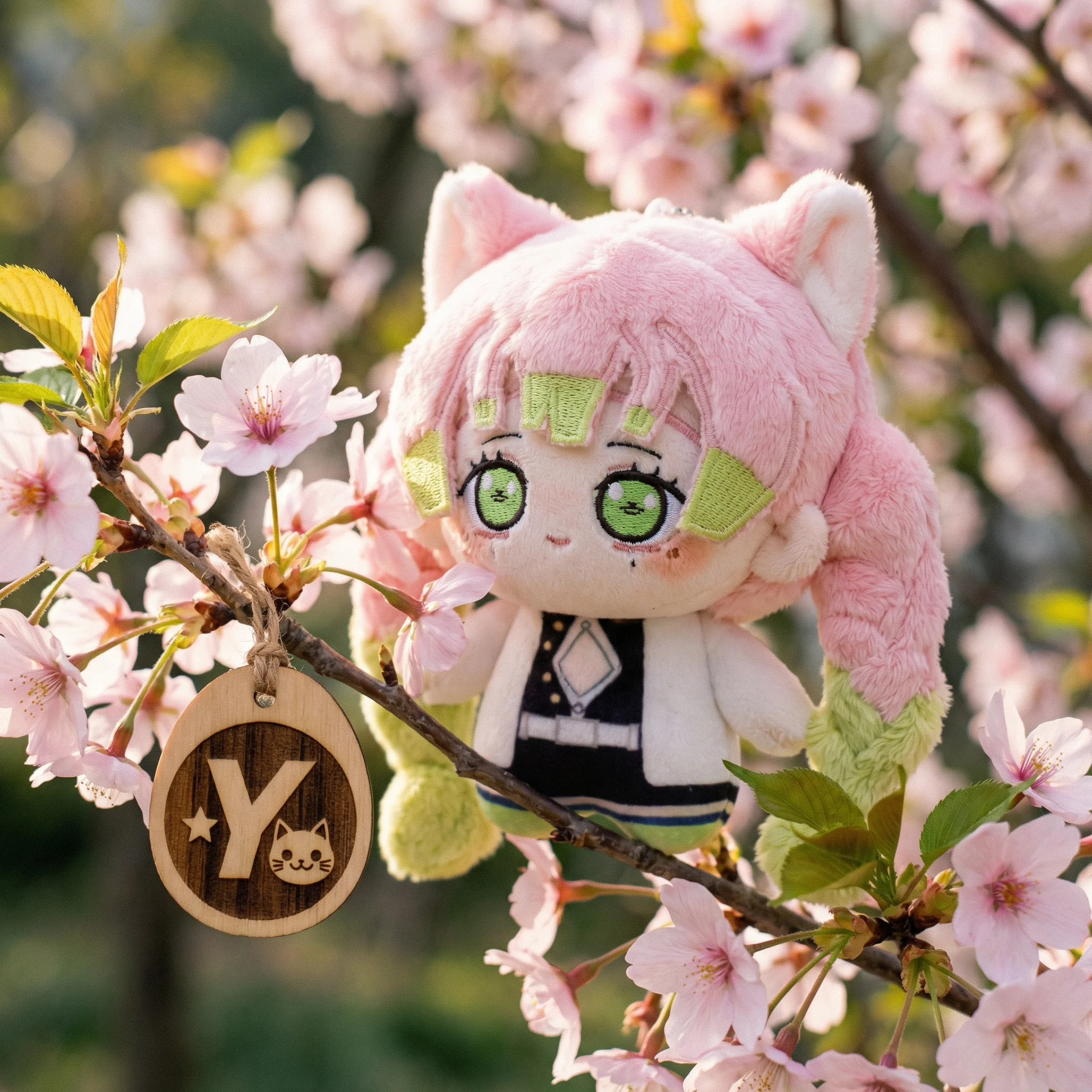 

【Japanese limited edition】Official Genuine Demon Slayer Series Kanroji Mitsuri Pendant Cotton Doll Doll Birthday Gift