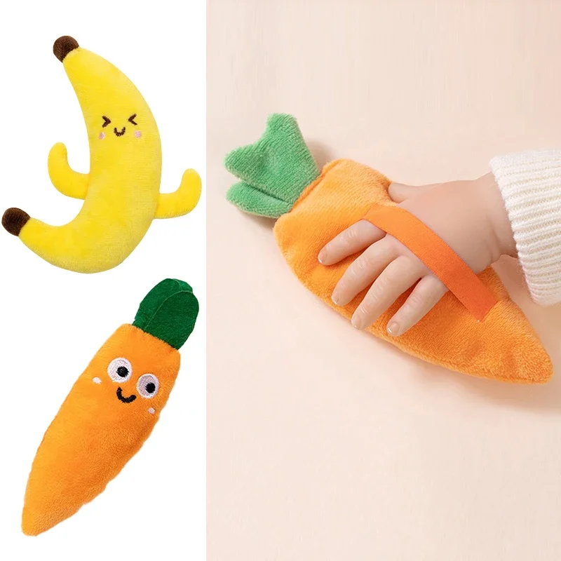 Anti-Startle Jumping Ring Doll With Rope Baby Handheld Carrot Toy Soothing Sleep Aid For Infants Sleeping Artifact