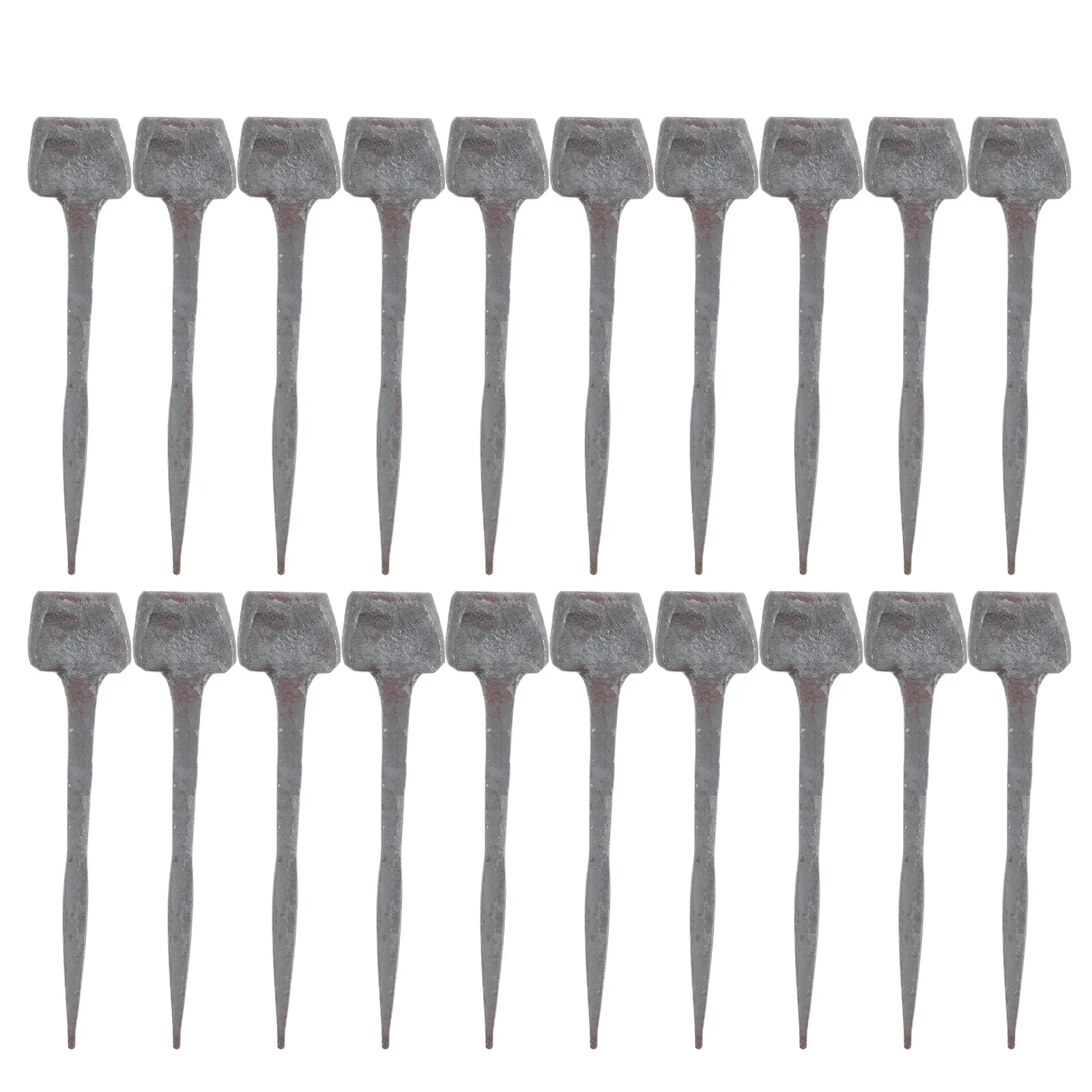 20 قطعة من مسامير الحافر للعناية بالخيول، مثبتات حدوة حصان حديدية قوية مثالية لصيانة أحذية الحافر وأدوات الاستخدام المستقر