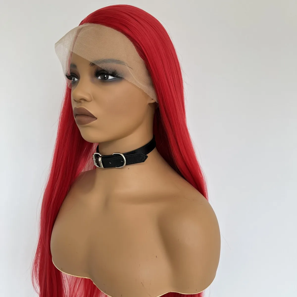 

Synthetic Wig T-Part Lace Front Wigs Long Hot Red Cosplay Fashion HD Lace Female