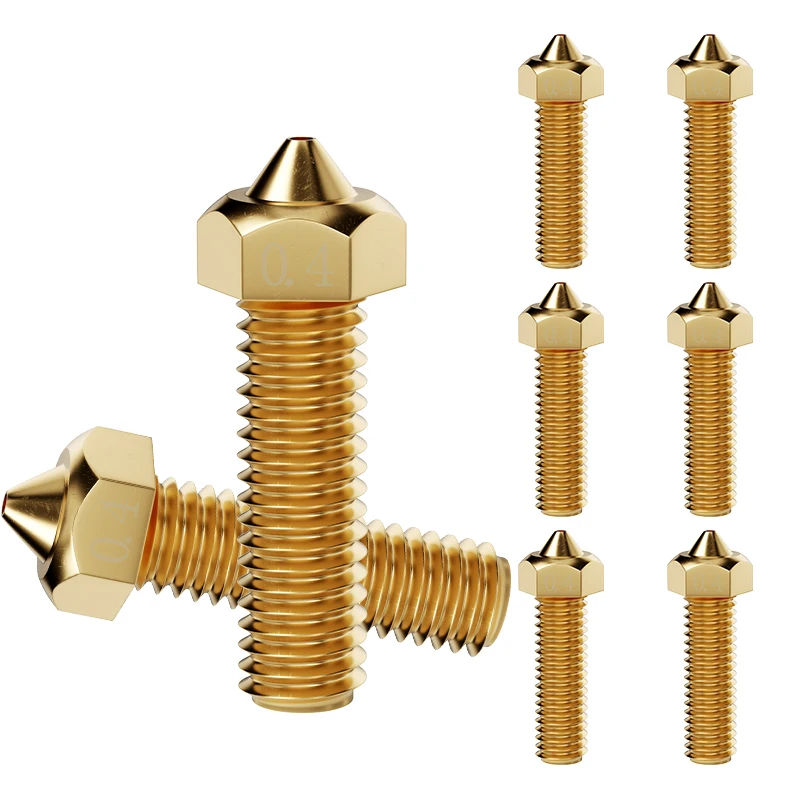 

0.4mm CHT Volcano Brass Nozzles, 3D Printer Hot End Nozzles for Anycubic kobra 2,vyper,kobra plus,kobra Max 3D Printer