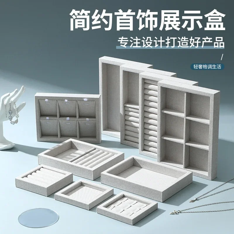 1 Pcs Jewelry Display Tray Organizer Box, Multi-compartment for Ring Earrings Necklace Bracelet, Stackable Drawer Insert Jewelry
