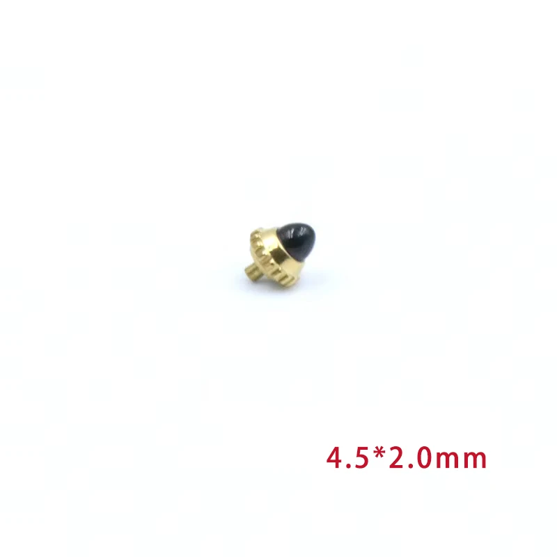 ラウンドダイヤモンドサファイアクラウンレットウォッチ、タンク調整時間5.5 × 2.0mm、カラチェに適しています、1個