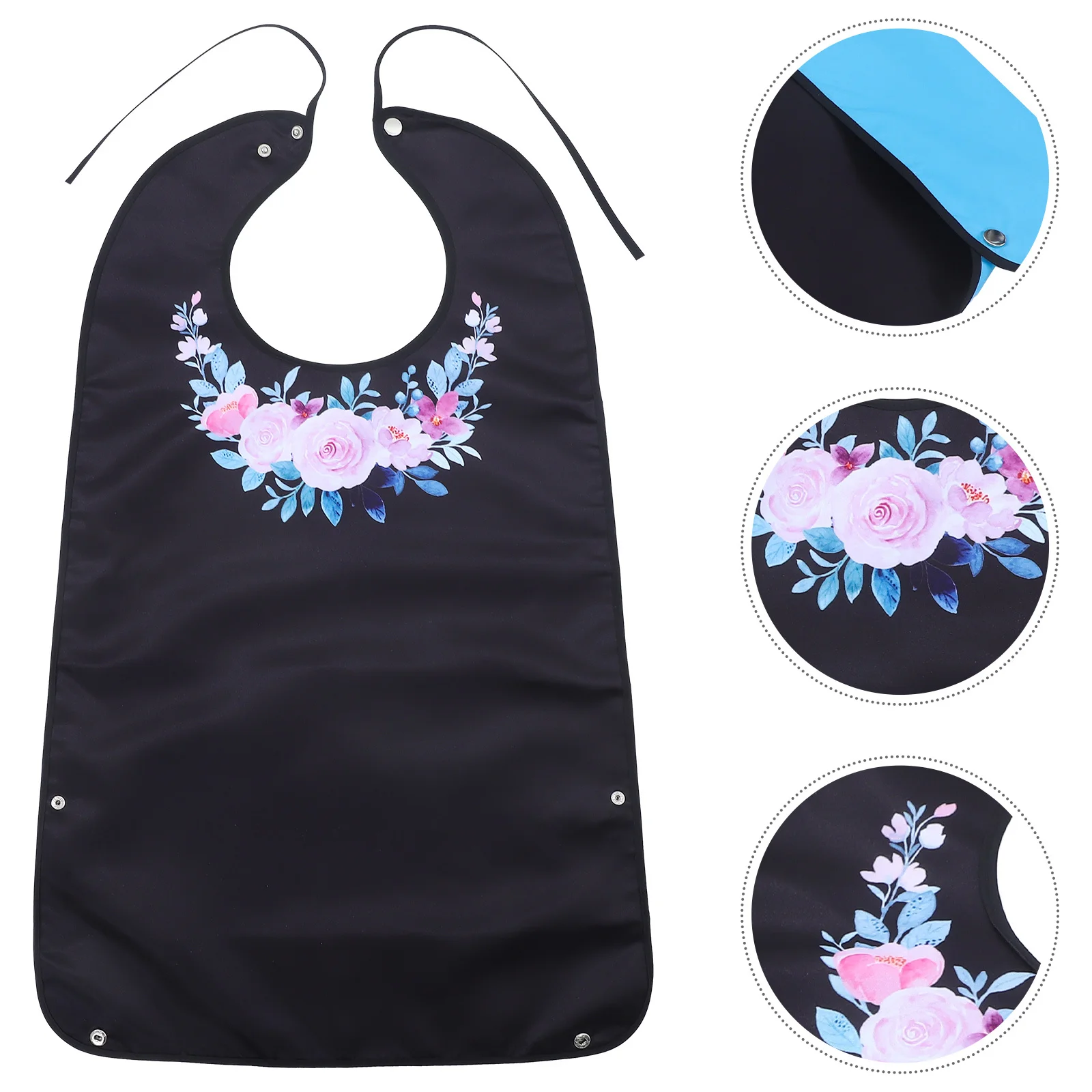 

Нагрудник для взрослых для пожилых людей, многоразовый Easy Onoff, прочный, моющийся, защита для еды, подарок на день отца, мужские нагрудники для взрослых, аксессуары для еды