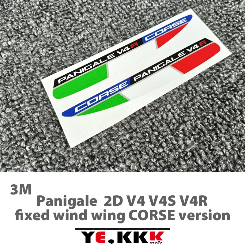 

For Ducati Panigale V4S V4R V4 CORSE Edition Customizing The Motorcycle Wings Sticker Decal 3M with Air Guide Groove