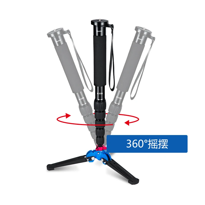 Manbily Universal Monopod Tripod Stand Base Bracket  Photography  For DSLR Camera Ball head Monopod 3 Legs 3/8\