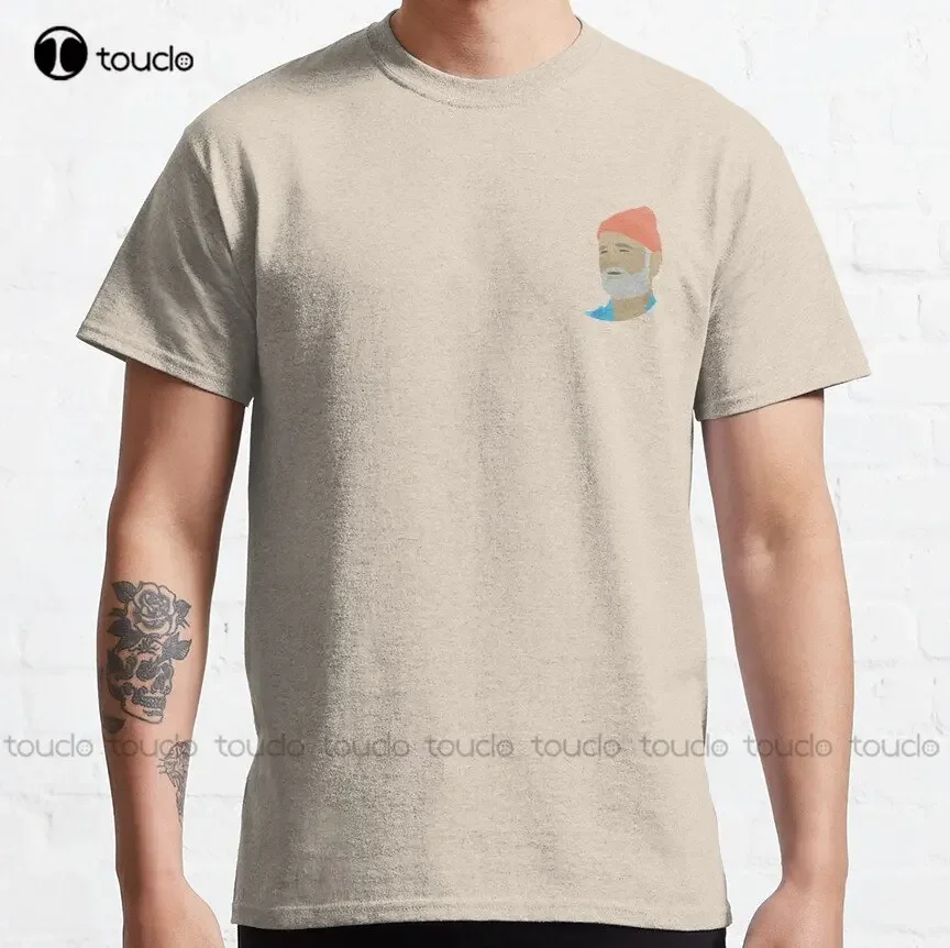 Steve Zissou From Life Aquatic By Wes Anderson Patch Classic T-Shirt Pirate Shirt Women O-Neck Streetwear Oversized Xs-5Xl New