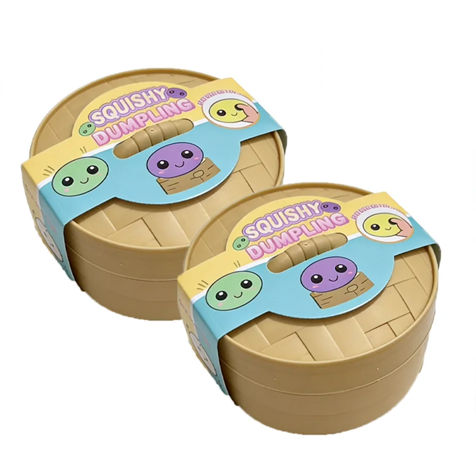 Dumpling Pressure Dumpling Squishies Schattig Kleurrijk Broodje Speelgoed Langzaam Stijgend Stressverlichtend Fidget Speelgoed voor Kinderen Volwassenen Anti-Angst Cadeau - afbeelding 1