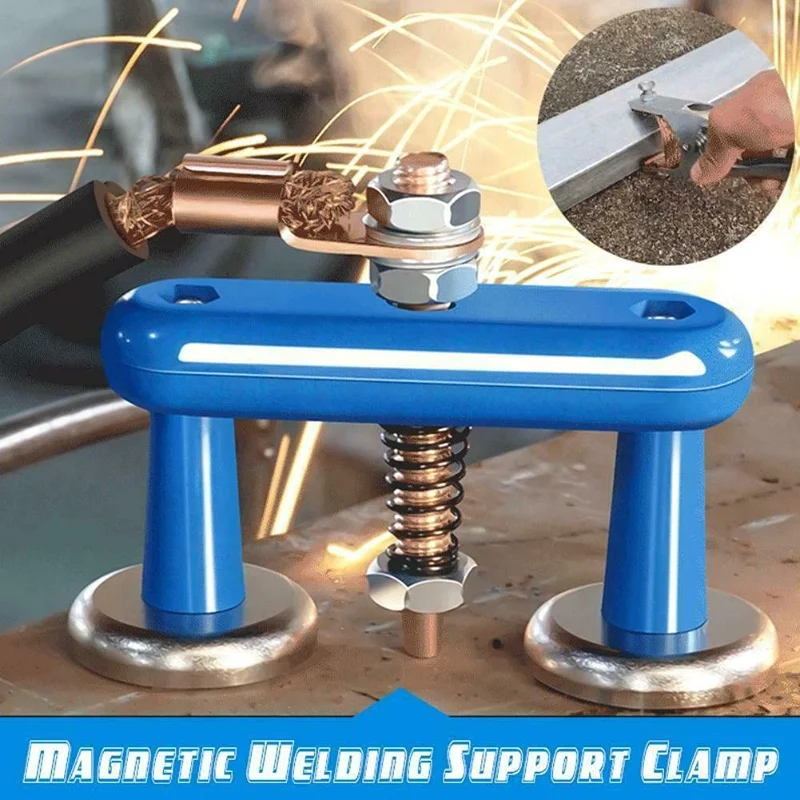 

Spot Welder Welding Magnet Head Magnetic Grounding Clamp Metal Plate Strong Suction Electromagnetic Holder Accessories Tools