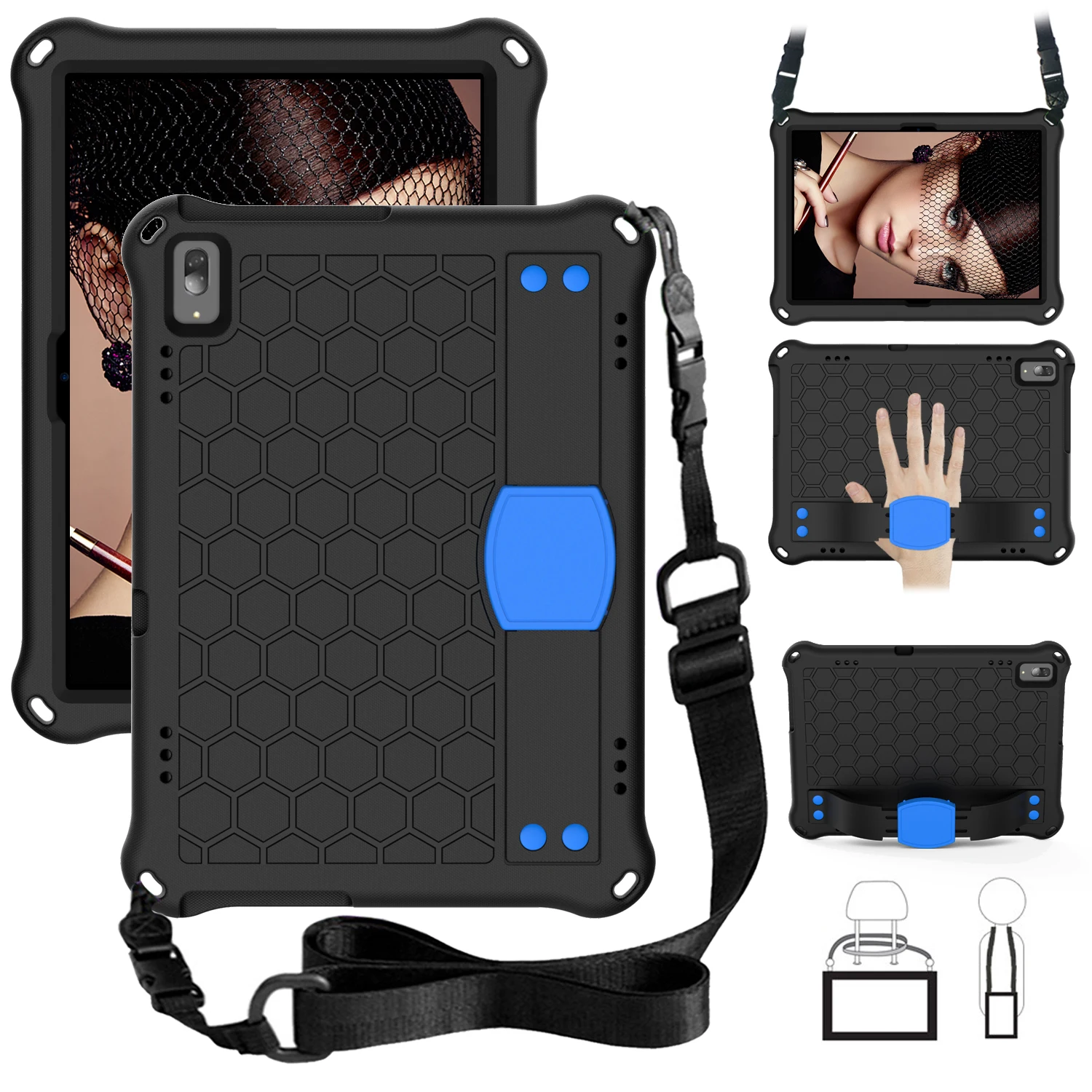 

Kids Tablet Case for Lenovo Tab M10 TB-X505F/X X605F TB-X306F TB-X606F P10 E10 TB-X104F Tab4 10 TB-X304F X704F Cover #S