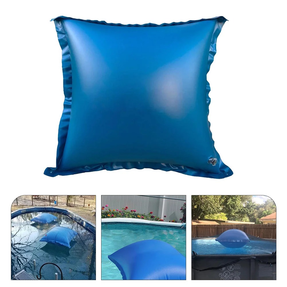 

Inflatable Pillow for Pool Cover Above Ground Pools PVC Double Seal Valves Easy Inflation Storage Reinforced Grommets