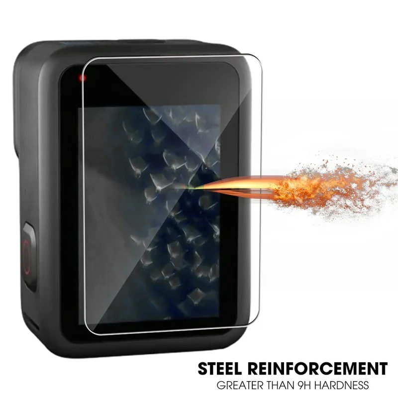 Easy Install Tempered Glass Film for GoPro Hero13 12 11 10 9 Front Back Camera Screen Protector HD Clear Anti-scratch Lens Cover