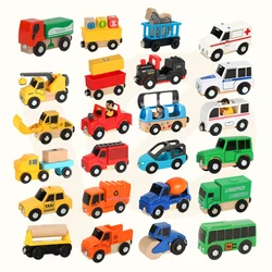 Car Toys, Wooden/Plastic Diy Trains, Magnetic Connections, Train Sets, Track Toys, Children's Puzzle Hand Push Toy Cars, W09