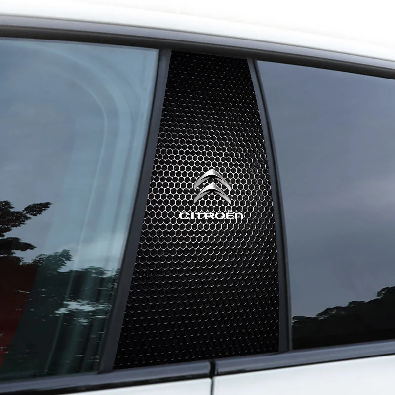 

2 шт. наклейка на центральную стойку автомобиля, декоративные аксессуары с логотипом для Citroen DS4 LS DS6 C1 C2 C3 C4 C5 C6 C8 C4L Grand Picasso