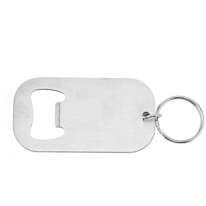 Multifunctional Stainless Steel Bottle Opener Key Ring, Portable Gift