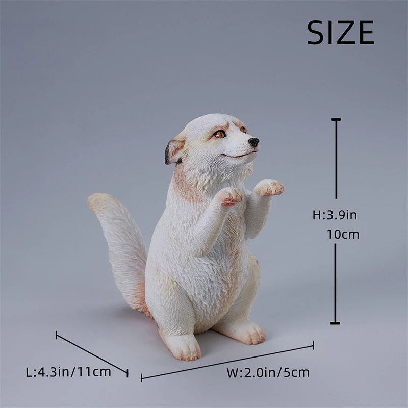 Vorverkauf: Niedliches flauschiges Fuchs-Simulationstiermodell im Maßstab 1:6 für 12-Zoll-Actionfiguren, Figur, Desktop-Ornament-Kollektion