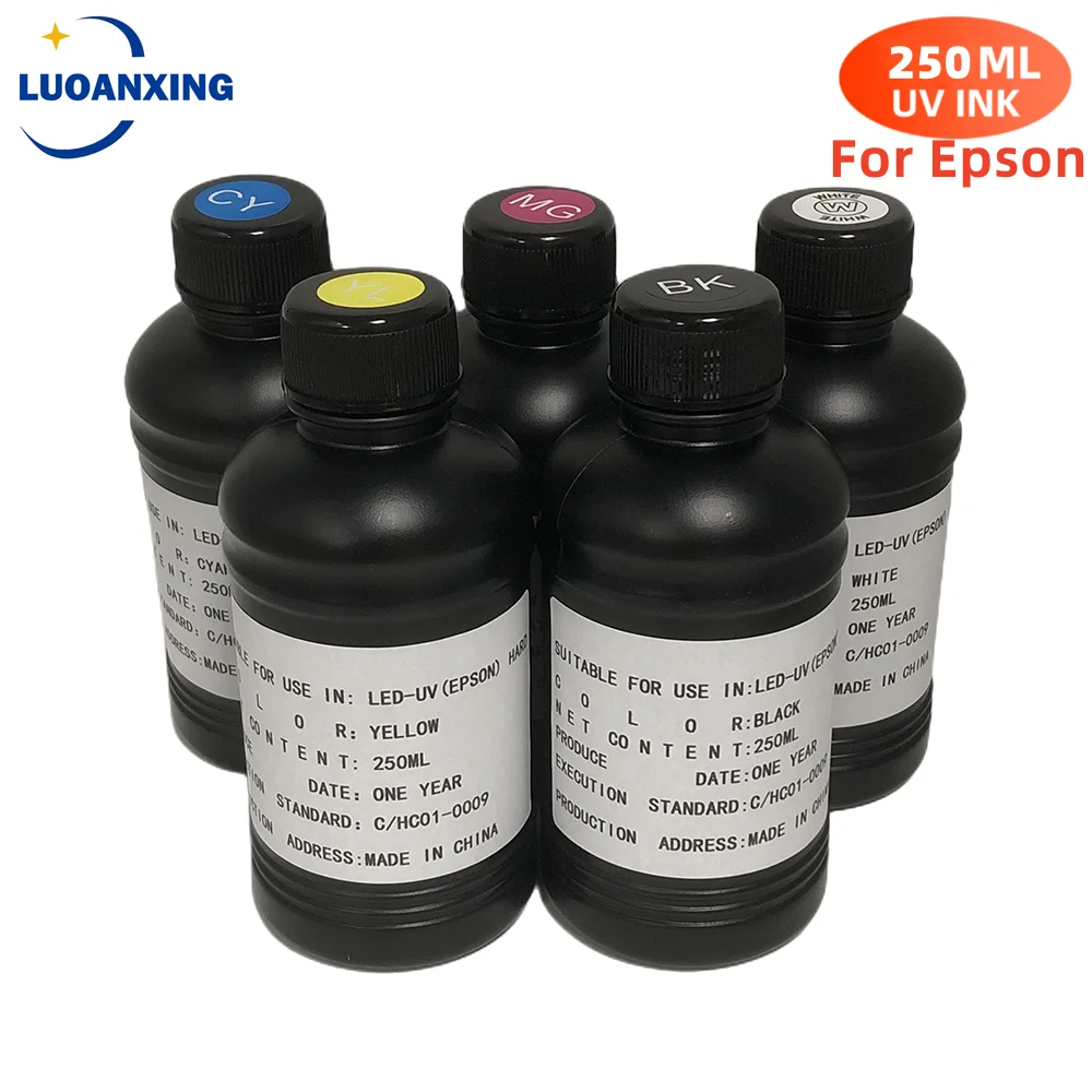 Tinta الأشعة فوق البنفسجية الفقرة epson, 250 مللي, 500 مللي., الفقرة ite90 r2000 r1900 t50 l805 l800 l1800 e dx4 dx5 dx6 dx7 tx800 xp600.I3200-U1/4720/Ricoh