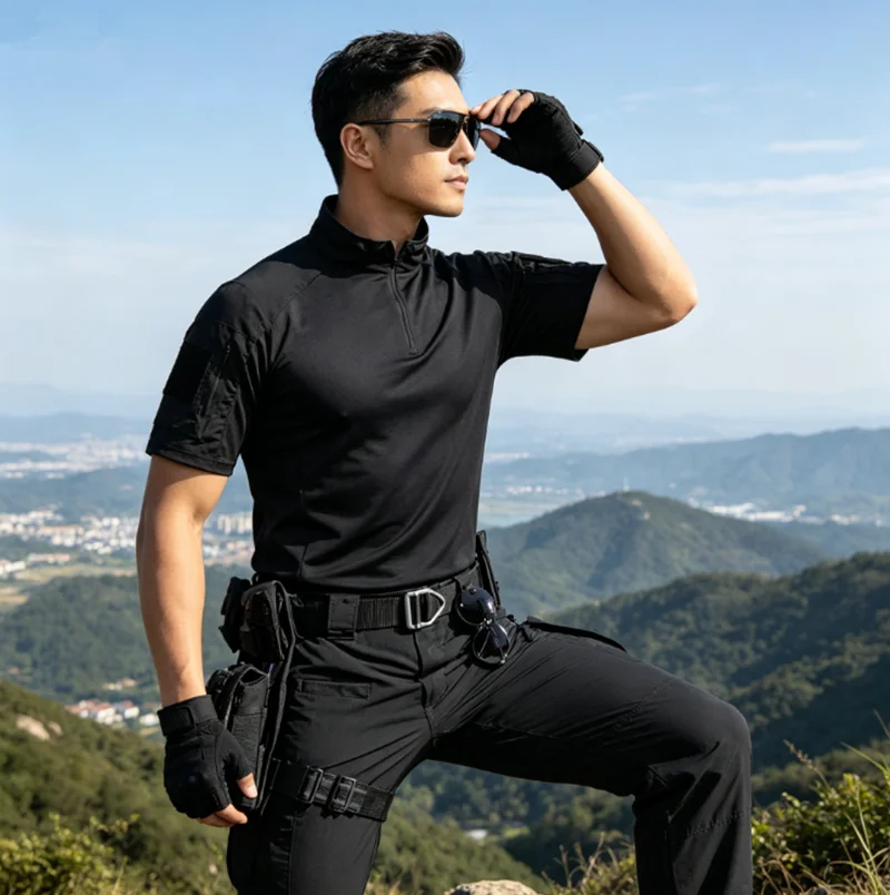 Traje Táctico de Camuflaje para Hombre, Modelo 2026, Estilo Militar Americano, Manga Larga, Secado Rápido, Transpirable, para Entrenamiento de Combate y Trabajo al Aire Libre