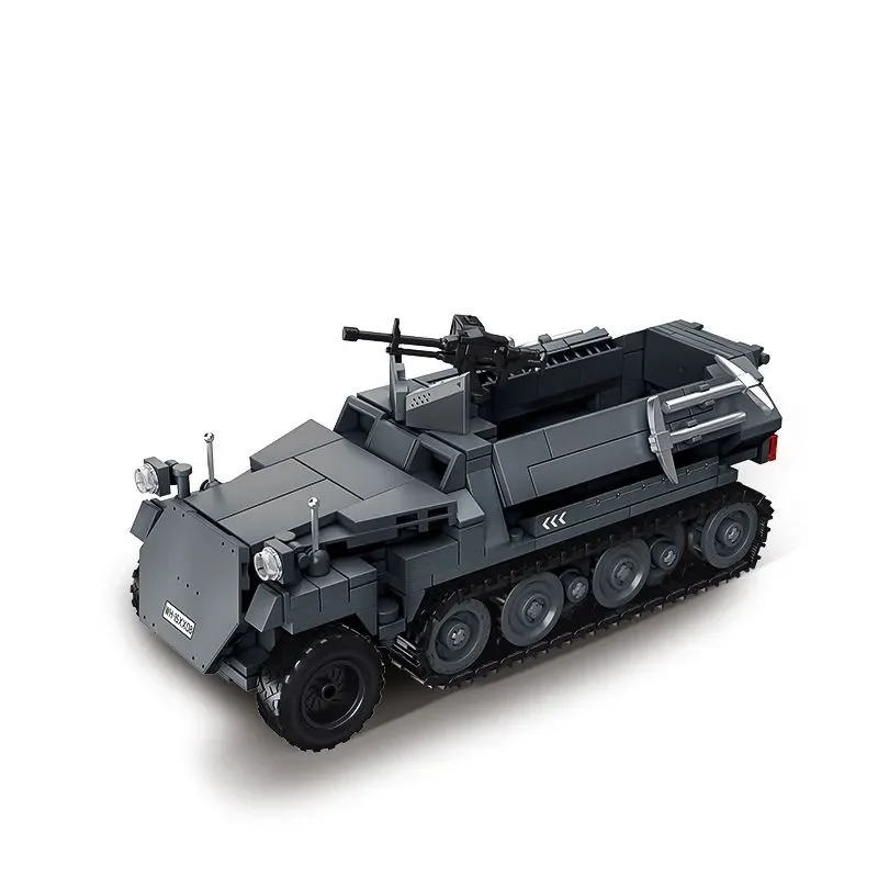 Land Stuka World War Army Military Soldiers Zu Fuss Rocket Launcher Building Blocks Bricks Model DIY Assembly Toys view 6