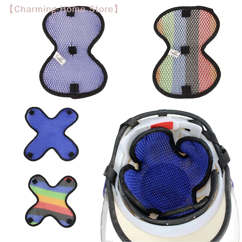 1PC Motorbikes Breathable Mesh Sweat Wicking Lining Helmet Insulation Pad Soft Non-slip Motorcycle Helmet Insert Liner Honeycomb