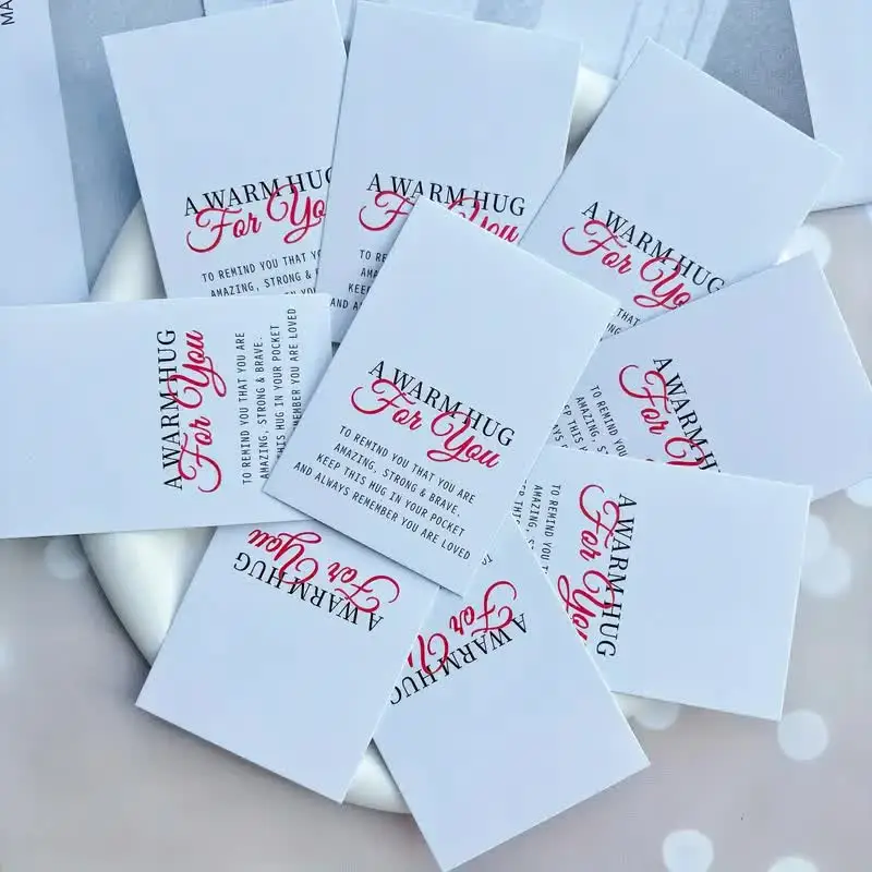A Warm Hug for You Pocket Hug Cards: Mini-Weißkarten zur Erwärmung, perfekte DIY-Grußkarten zum Valentinstag