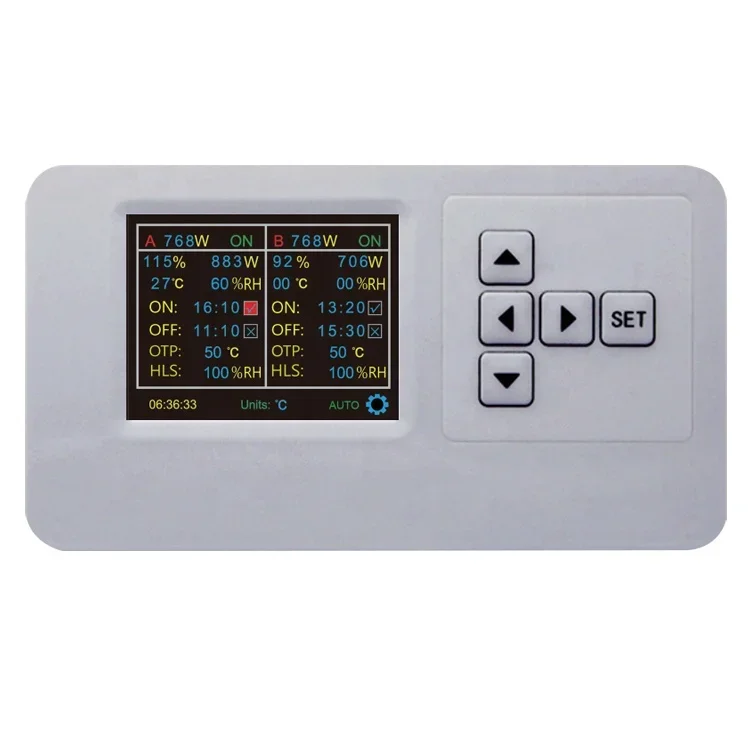 RJ14 Master Controller Led Grow Light Wifi App Control Temp Humidity Dimming Smart Grow Light Controller