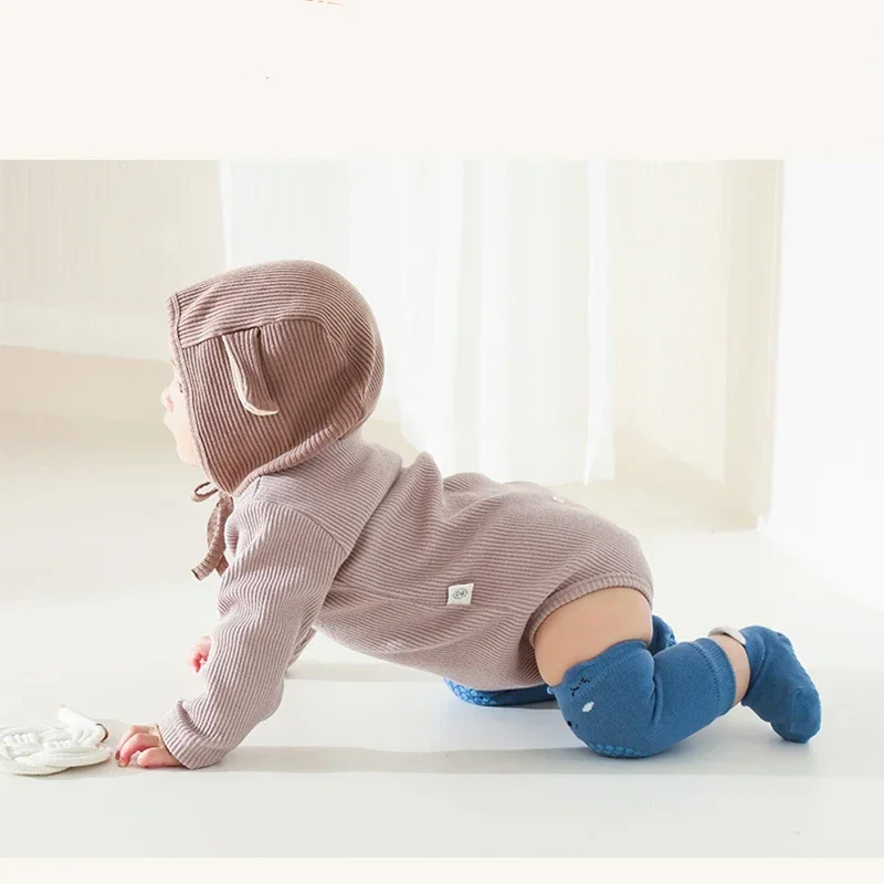Socks Kid Crawling Pads Socks Set Summer Baby KneeCartoon Anti-slip Safety Floor Socks Kneecap Walking Protector for Girls Boys