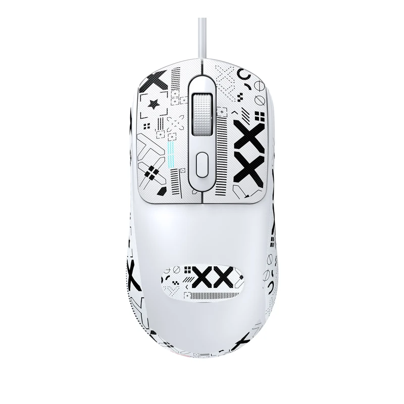 Mouse com fio T-WOLF ergonômico com adesivo antiderrapante, leve e confortável, adequado para laptops de mesa