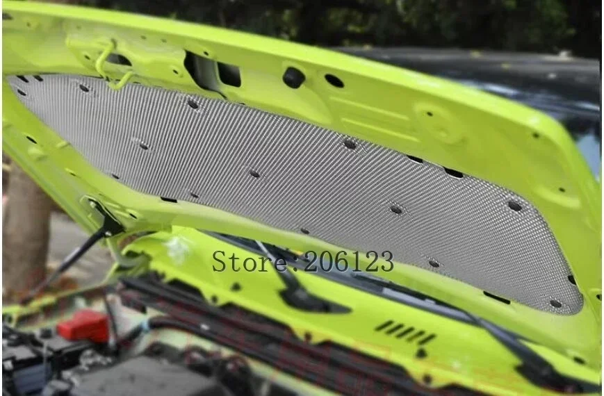 2019 2020 2021 23 لسوزوكي جيمي سيارة الجبهة هود محرك جدار الحماية حصيرة غطاء مراتب مضاد للماء عزل الضوضاء الحرارة الصوت المميت