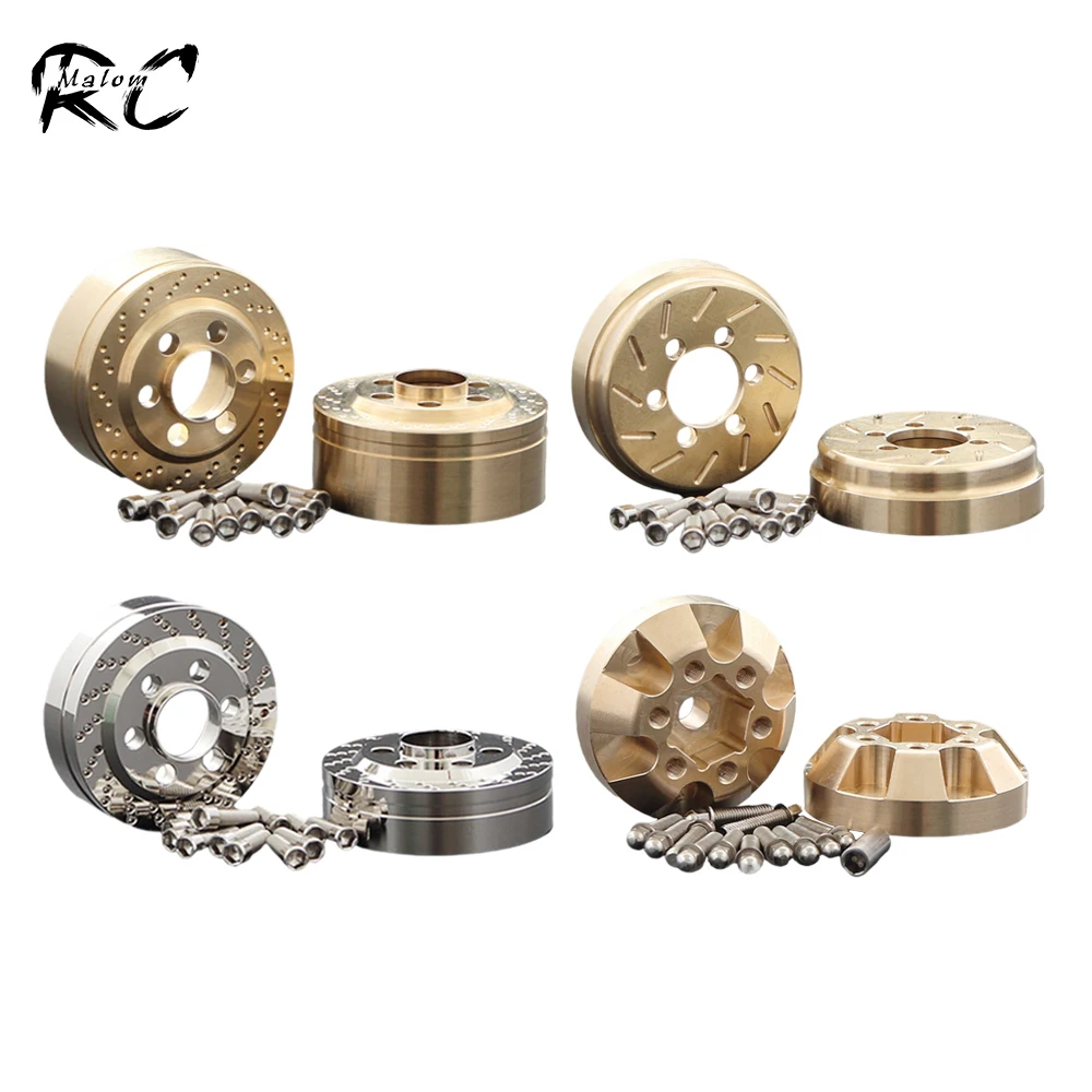 Brass Internal Weights Brake Disc Counterweight for 1.9 2.2 Inch Vanquish Products Wheels SCX10 Capra TRX4 TRX6 TF2 Redcat Gen7