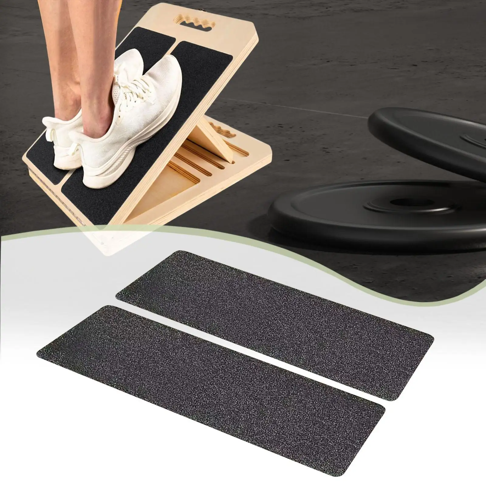 Slant Board Sandpaper Wear Resistant PVC Sand Paper for Calf Stretcher Stretch Training Board Replacement Sheets