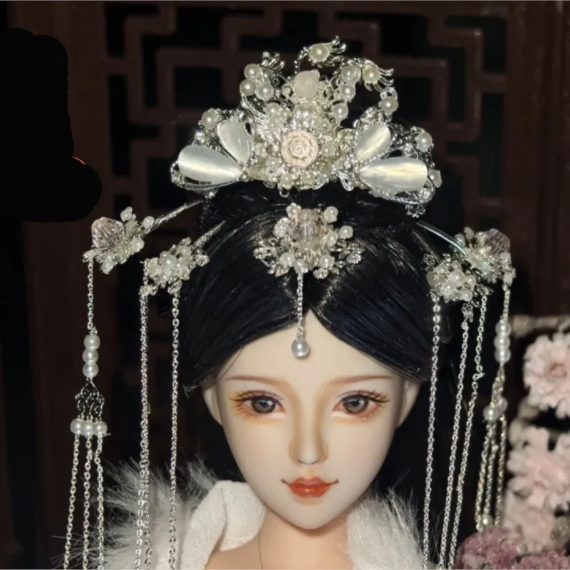 

2025 Creative 30cm Ancient Costume Doll Headwear Set Home Decoration Doll Accessories Children's Cute Doll Toy Accessories LI341