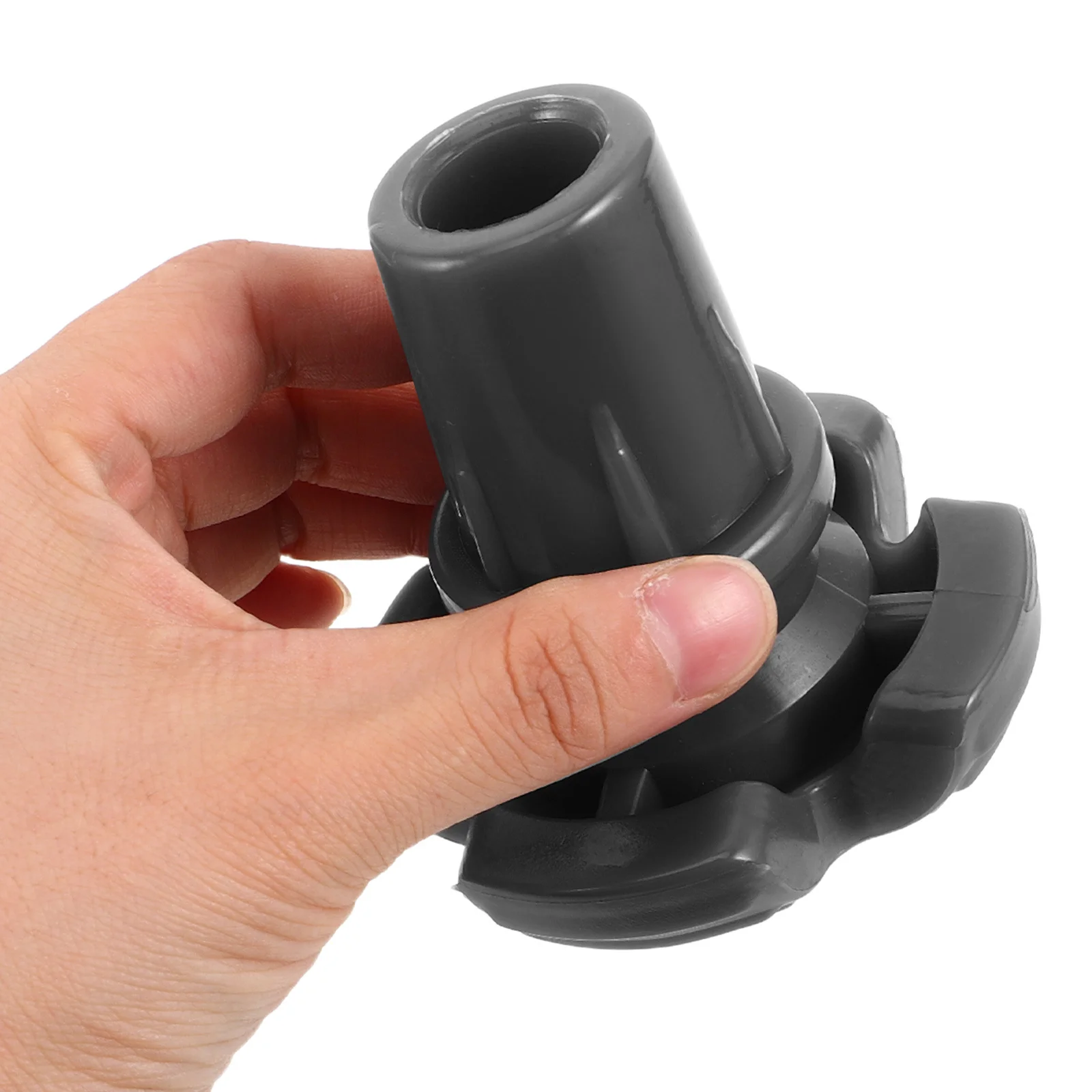 

2Pcs Replacement Feet for Canes Non-Slip Rubber Walking Cane Tips Winter Snow Traction Four Point Structure Easy Install Cane