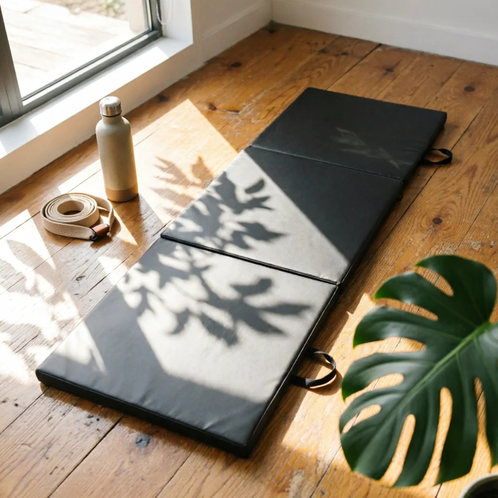 tri-fold-gym-mat-easy-to-clean-folding-exercise-mat-with-handle-long-lasting-thick-for-fitness-enthusiasts-home-workouts