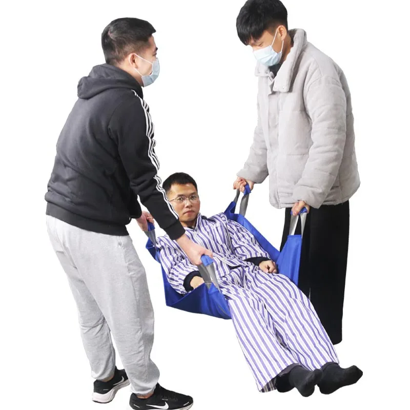 

Simple Transporting Patients Belt With Sponge Pad Carrying Stretcher For Disabilities Elderly Rehabilitation Care 2 people Lifts