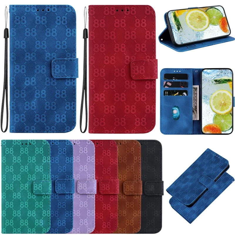 Fashion Leather Wallet Case For Asus Zenfone 9 ZS620KL ZE620kl Magnetic Anti-Fall Phone Cover