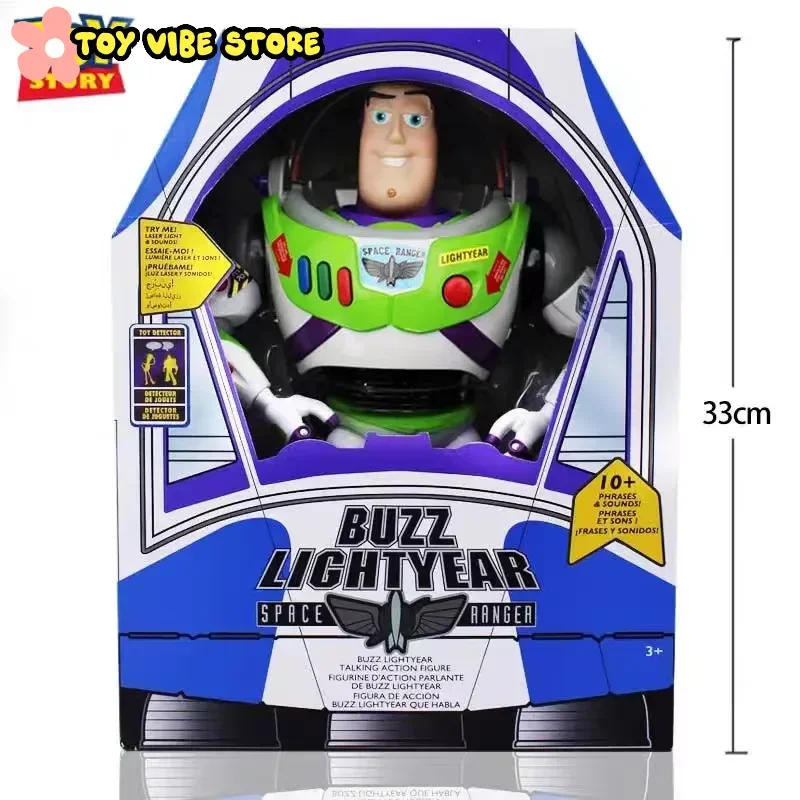 

Новая оригинальная 33 см Disney Toy Story Базз Лайтер Космический корабль Звуковая модель Кукла Настольная коллекция Фигурка Модель Игрушка Подарок ребенку