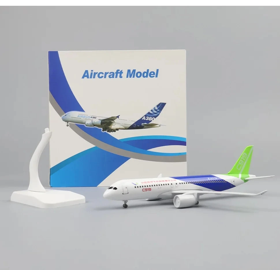 19cm Plane Toy China Air COMAC C919 Plane Model China Commercial Aircraft Model For Collections