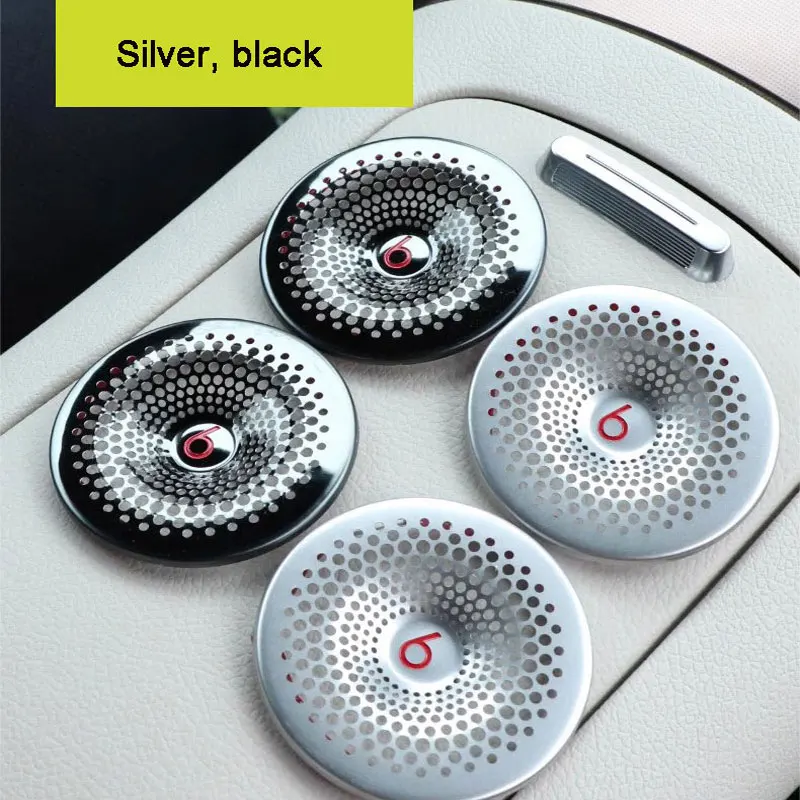 Car Interior Metal Horn Decorative Cover Sound Protection Sticker For Smart Elf 1 # 3# Car Accessories Modification
