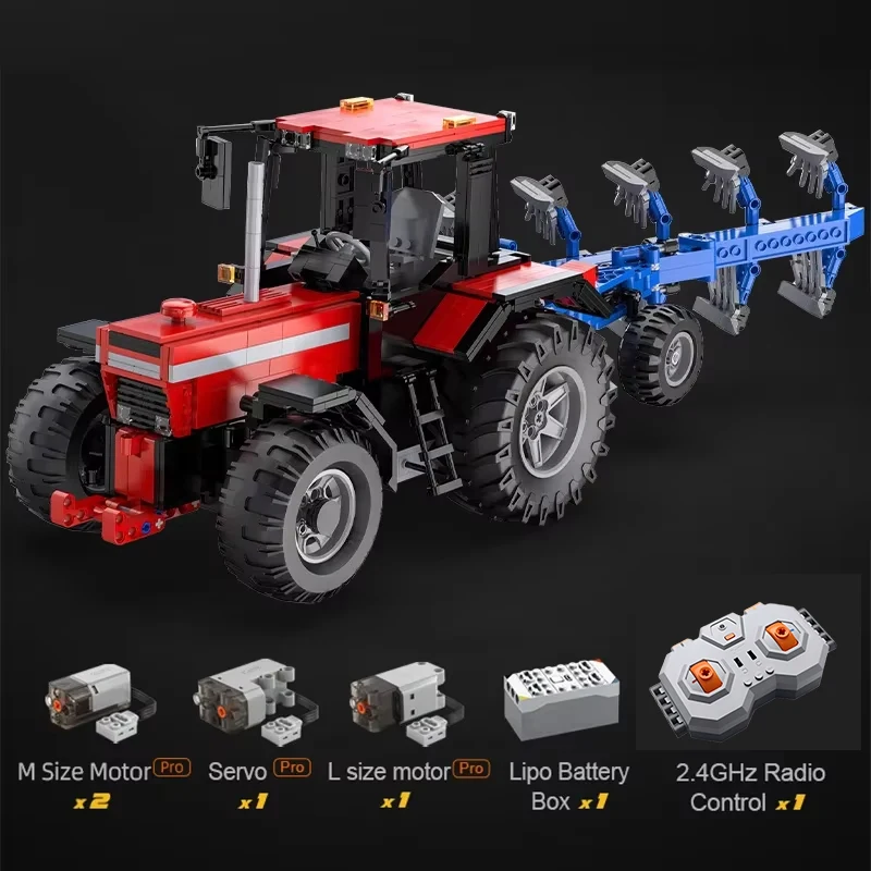 Cada 1675pcs City Remote Control Multifunctional Agricultural Vehicle Building Block RC Truck Bricks Toys Boys Gifts