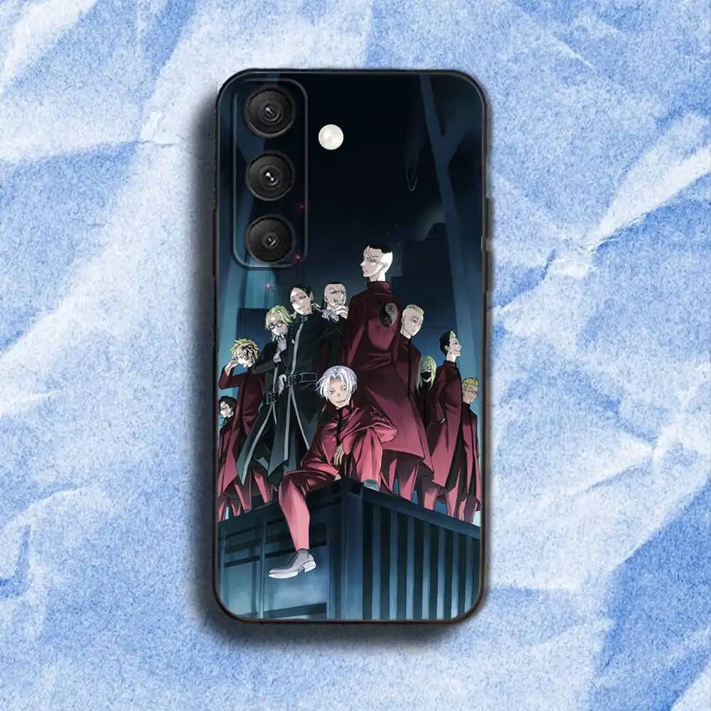 Coque de téléphone Tokyo r-revengers, étui souple noir pour Samsung S 25,24,23,22,30,21,10,9,Ultra,Plus,Lite,FE,4,5G