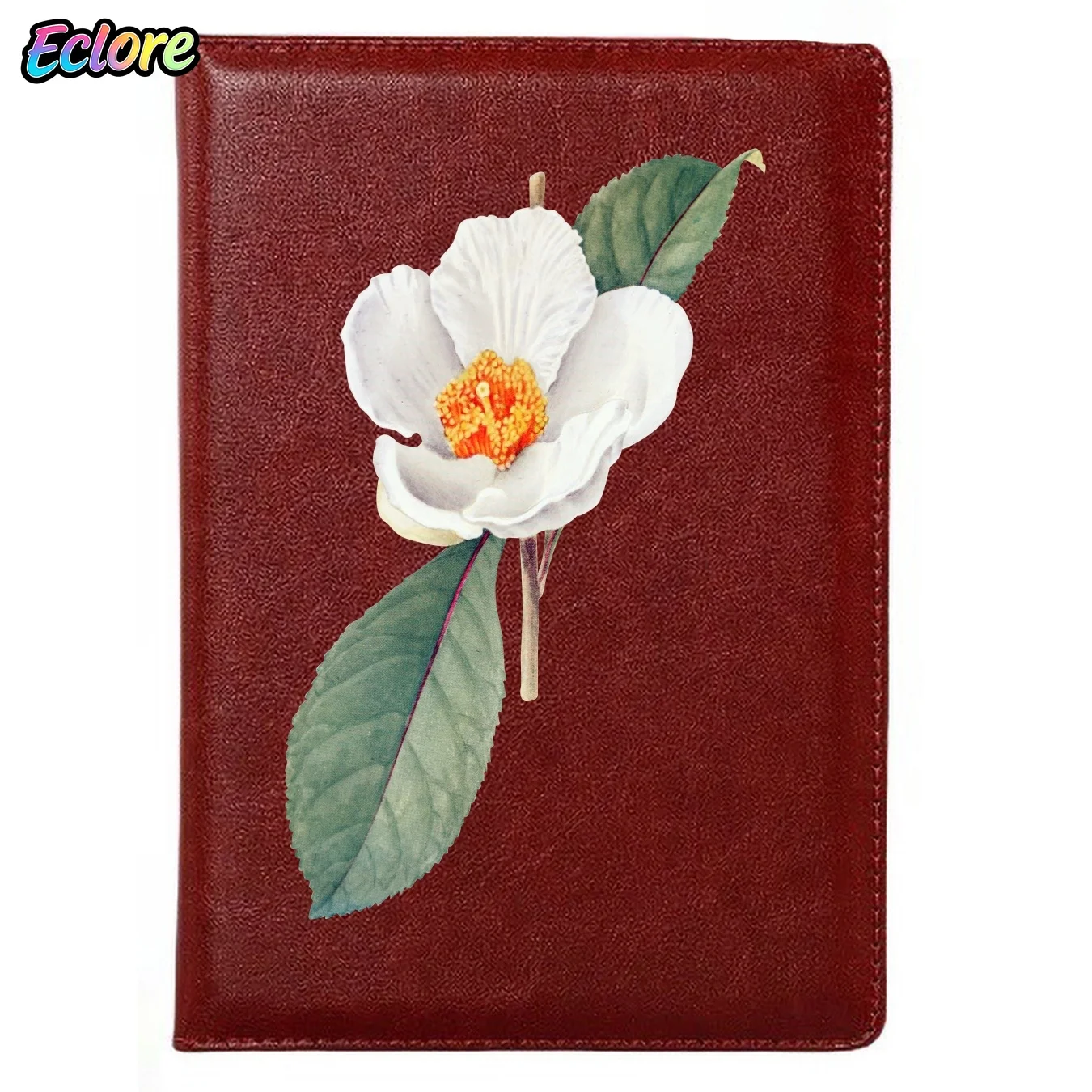 caderno-de-couro-vintage-camelia-com-ilustracao-realista-capa-mole-e-marcador-de-pagina-para-estudo-pessoal-presente-e-escrita