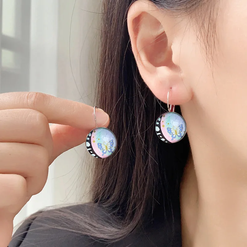 

New European American Butterfly Button Earrings✨ DIY Earring Hanging Set