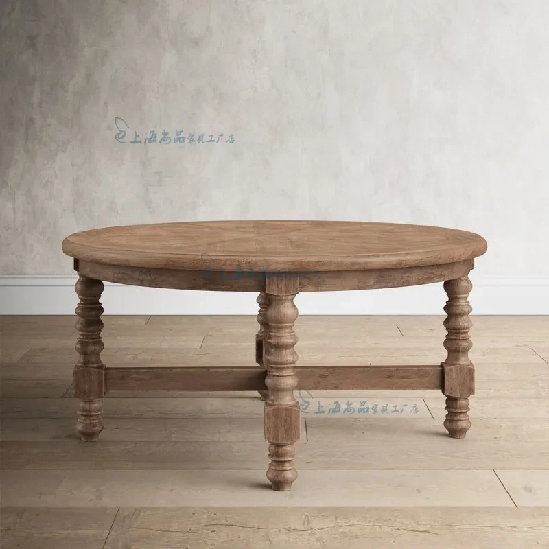 Unique Wood Tray Coffee Table Clear Waterproof Modern Balcony Round Side Table Living Room Nordic Mesa Auxiliar Home Furniture